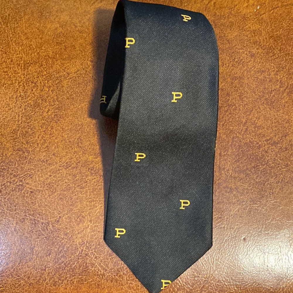 Monogram P tie by WM Chelsea LTD